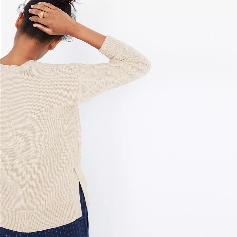 Madewell Open-Side Bobble Pullover Sweater - Picture 4 of 16